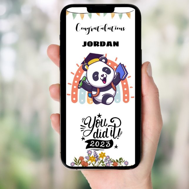 Parabéns engraçados para cartão de formatura (Criador carregado)