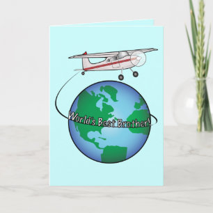 Parabéns Feliz com Cartão de Avião