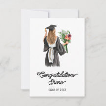 Parabéns Flores De Garota Branca De Aquarela