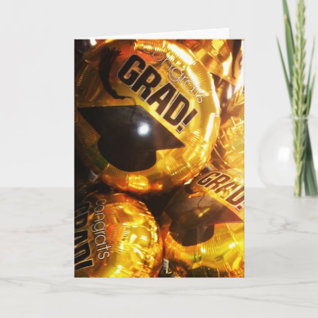 "PARABÉNS, FORMANDO! Balões" Cartão de Parabéns (Frente)