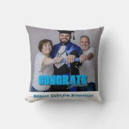 Parabéns Graduado Almofada Personalizada Simples M