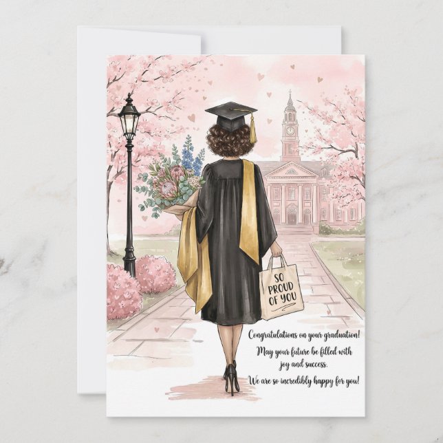 Parabéns Graduado Cartão de Graduação (Frente)
