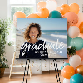 Parabéns Graduado com 1 Foto Grande