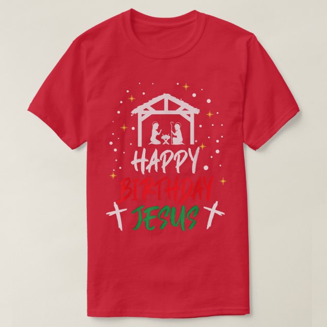 Parabéns Jesus T-Shirt (Frente do Design)