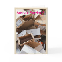 Parabéns moventes das caixas em seu cartão Home