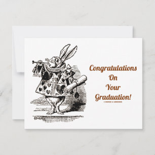 Parabéns Na Sua Graduação (Coelho Branco)