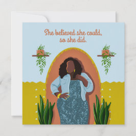 Parabéns Negra Que Acreditava Que Podia