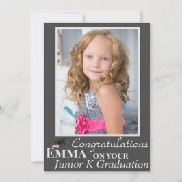 Parabéns no Cartão com fotos de graduação JK