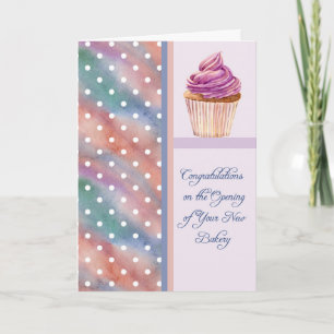 Parabéns no novo Cartão de visita de padaria