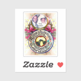 Parabéns no seu adesivo de corte personalizado