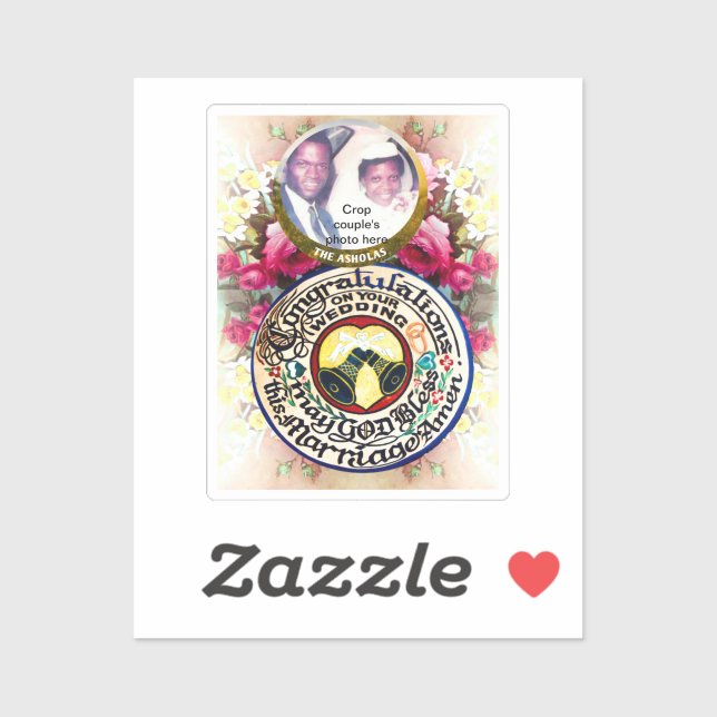 Parabéns no seu adesivo de corte personalizado (Folha)