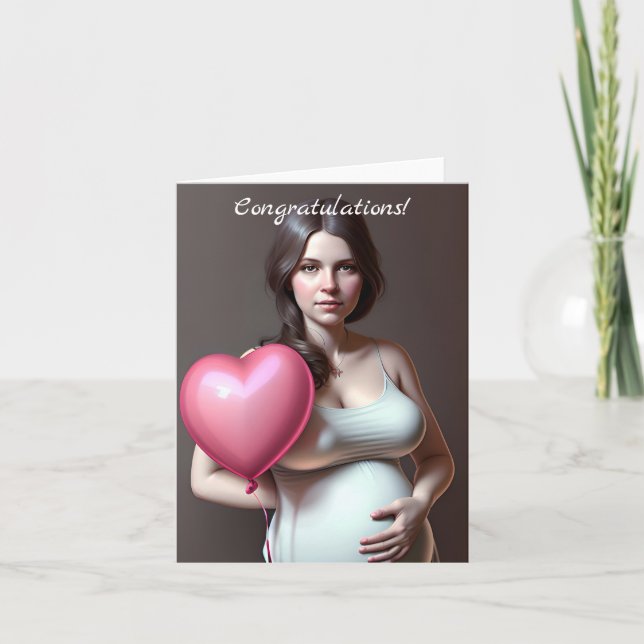 Parabéns no seu Bump! Cartão (Frente)