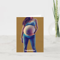 Parabéns no seu Bump! Cartão