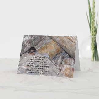 Parabéns no seu novo cartão doméstico