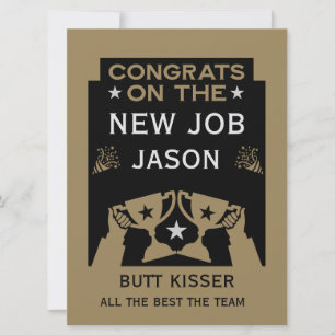 Parabéns Ouro Pelo Novo Emprego