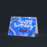 Parabéns Pai de Aniversário, CARTÃO DO Avião<br><div class="desc">Deseje ao seu pai um cartão de aniversário feliz celebrando o incêndio no céu! Um cartão único e de alta definição... </div>