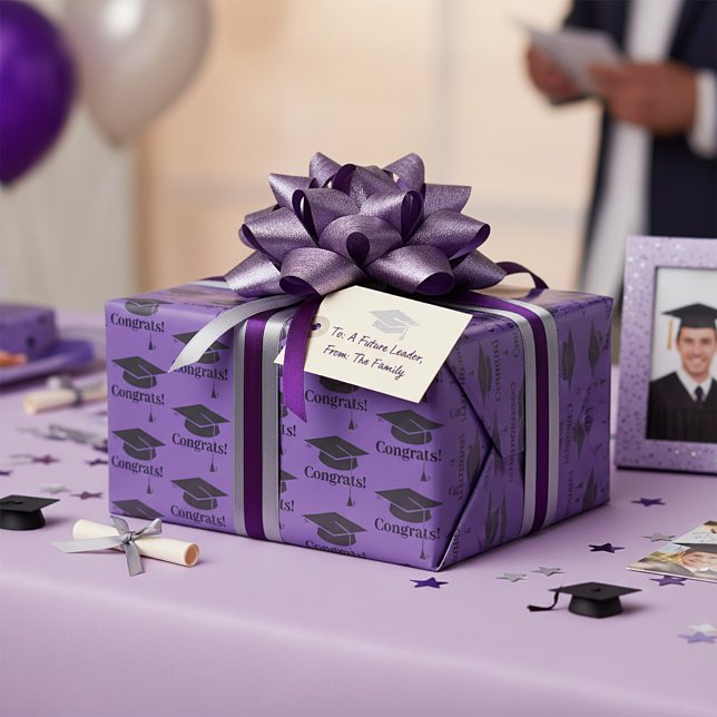 Parabéns! Papel de embrulho de diploma (Criador carregado)