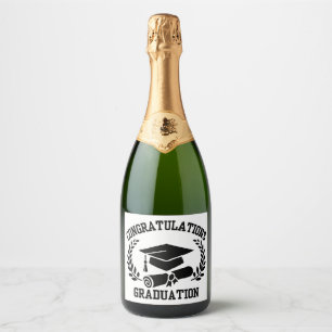 Parabéns Para O Rótulo De Vinho Espumante De Gradu