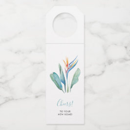 Parabéns pela sua nova casa etiqueta de vinho trop