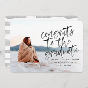 Parabéns pelo anúncio do formando de formando