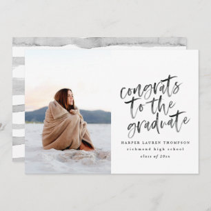 Parabéns pelo anúncio do formando de formando