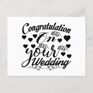 Parabéns Pelo Cartão Postal De Casamento