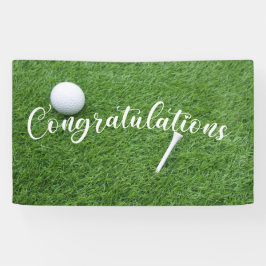 Parabéns pelo gramado verde de golfe