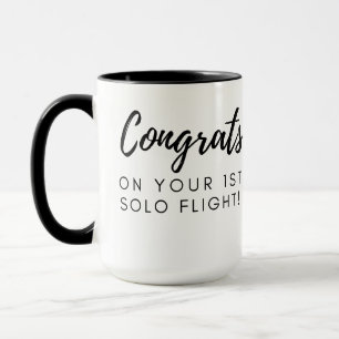 Parabéns pelo primeiro solo - caneca personalizá