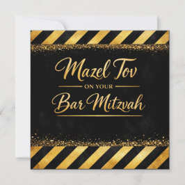 Parabéns pelo seu cartão de Bar Mitzvah, Luxo Pret