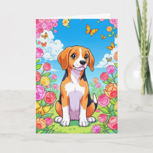 Parabéns pelo seu novo cartão de beagle