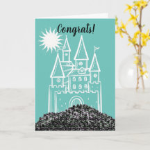 Parabéns pelo seu novo cartão de casa de Castle