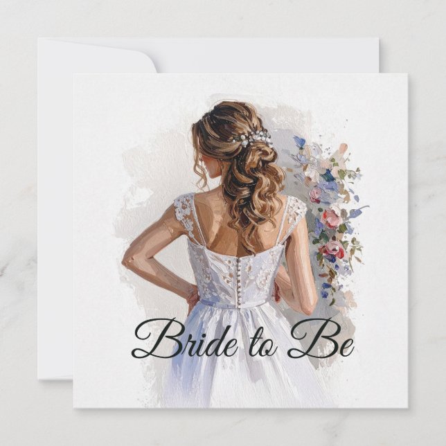 Parabéns pelo vestido de noiva branco do chá de pa (Frente)