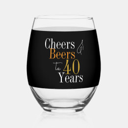 Parabéns Personalizados de 40 Anos Cervejas e Brin