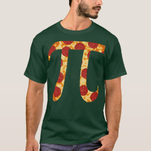 Parabéns Pi Day Pepperoni Pizza Patterna T-Shirt
