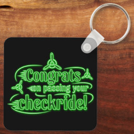 Parabéns por ter passado o teu cheque! chaveiro