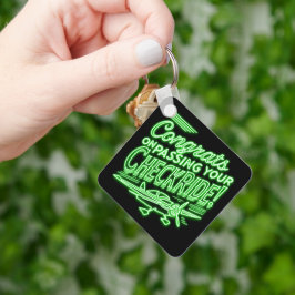 Parabéns por ter passado o teu cheque! chaveiro