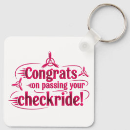 Parabéns por ter passado o teu cheque! chaveiro