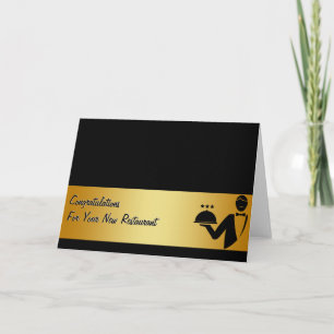 Parabéns Restaurante novo Cartão de visita