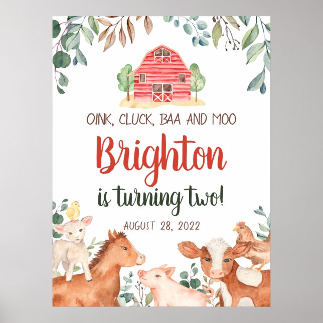 Parada de Animais da Fazenda Bem-vindo Poster de A (Frente)