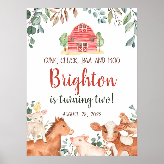 Parada de Animais da Fazenda Bem-vindo Poster de A (Frente)