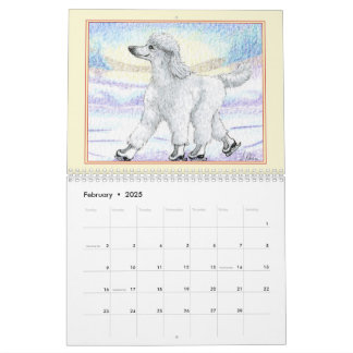 Parada de Poodle - Calendário de Imagem por Mês