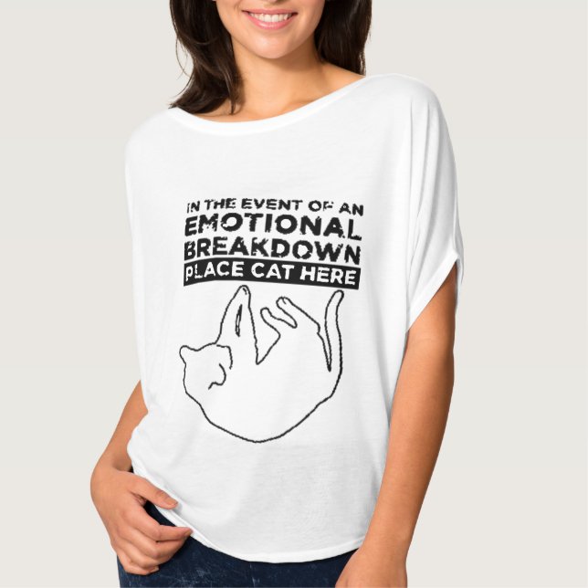 Parada Emocional Local Gato Aqui T-Shirt (Frente)