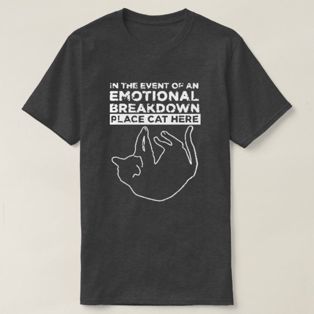 Parada Emocional Local Gato Aqui T-Shirt (Frente do Design)