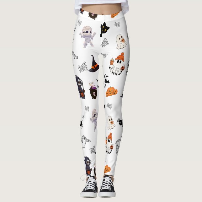 Parada Spooky: Leggings de Caráter Halloween (Frente)