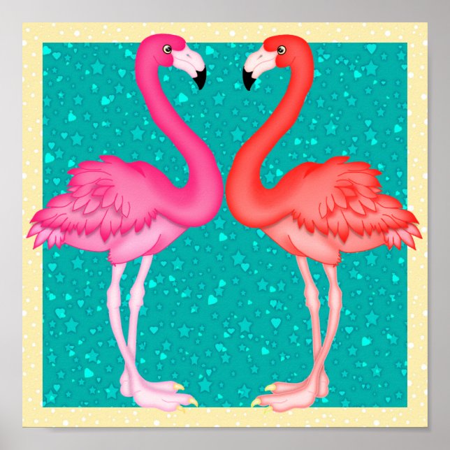 Paradise Flamingo Poster (Frente)