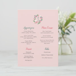 Paragem Floral Russo com Menu Plana Monograma