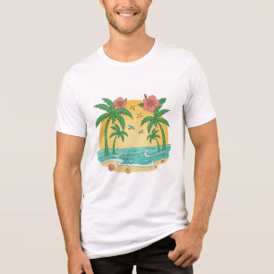 Paraíso das Palmeiras – Camiseta de Verão Tropical