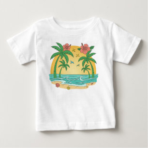Paraíso das Palmeiras - Camiseta de Verão Tropical