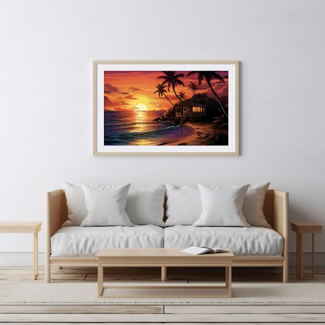 Paraíso tropical - Ai Poster (Criador carregado)