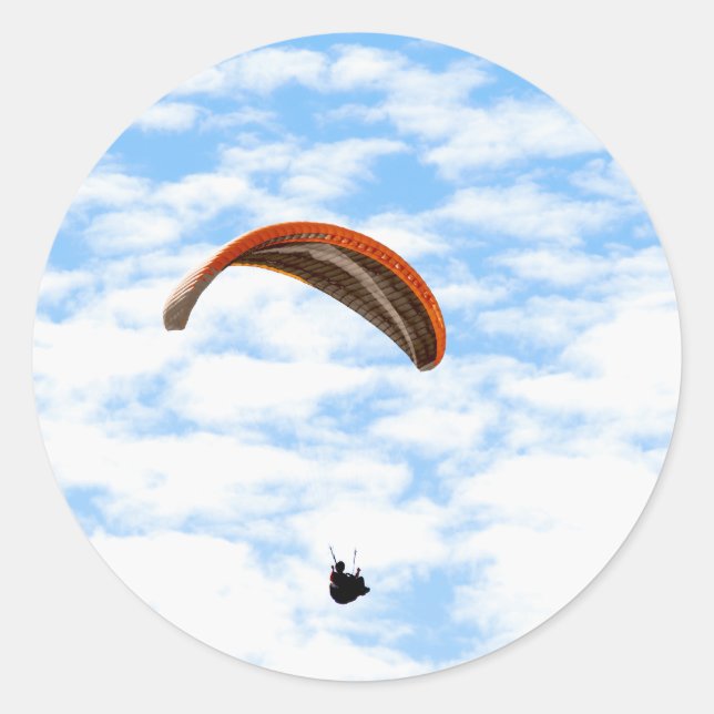 Parapente nas nuvens - Autocolantes personalizávei (Frente)